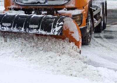 snow being removed